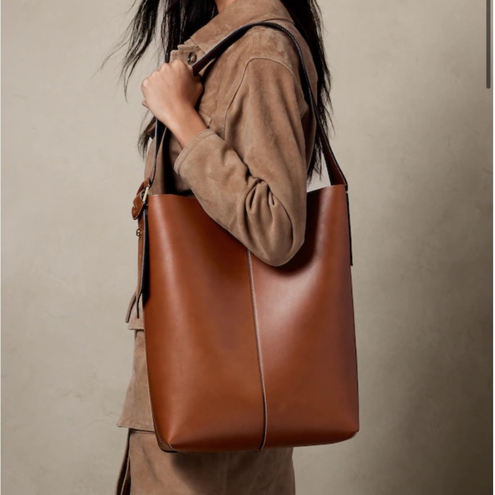 Banana Republic Vida Bag Saddle Brown Leather